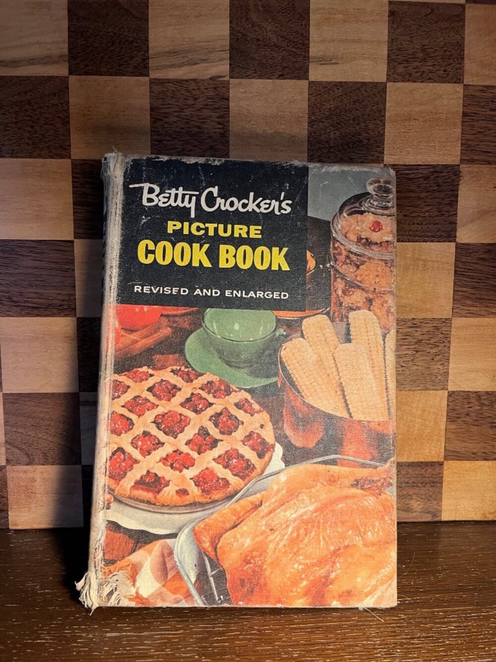 1956 Betty Crocker’s Picture Cookbook, some staining on page edged